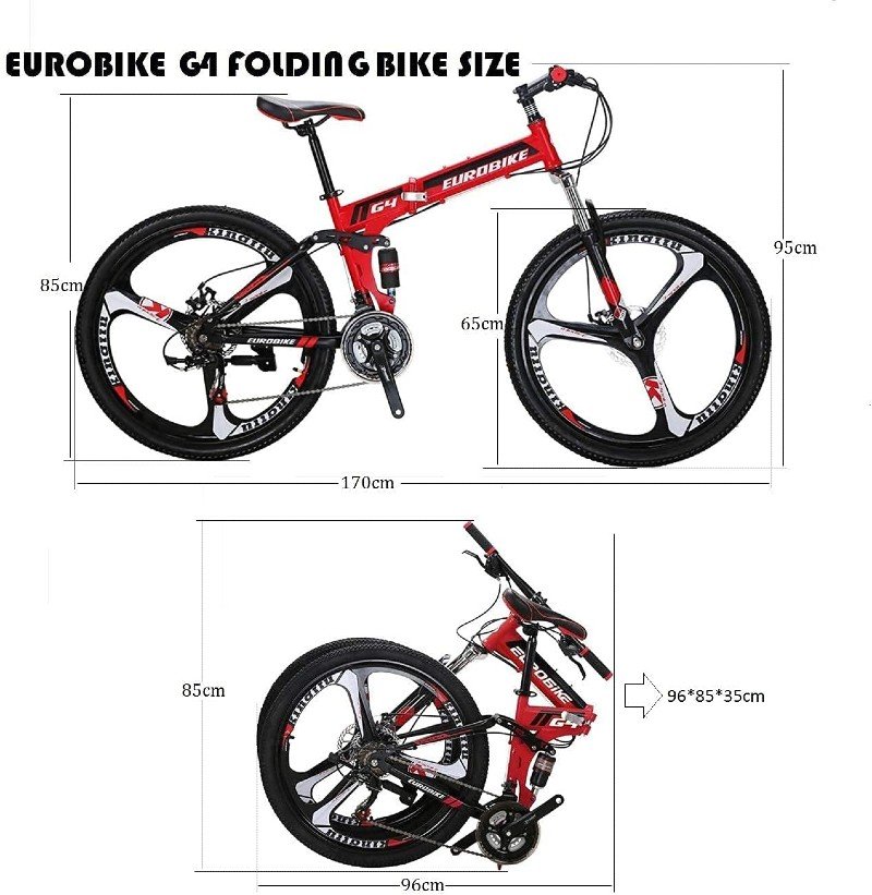 folding bike dimensions